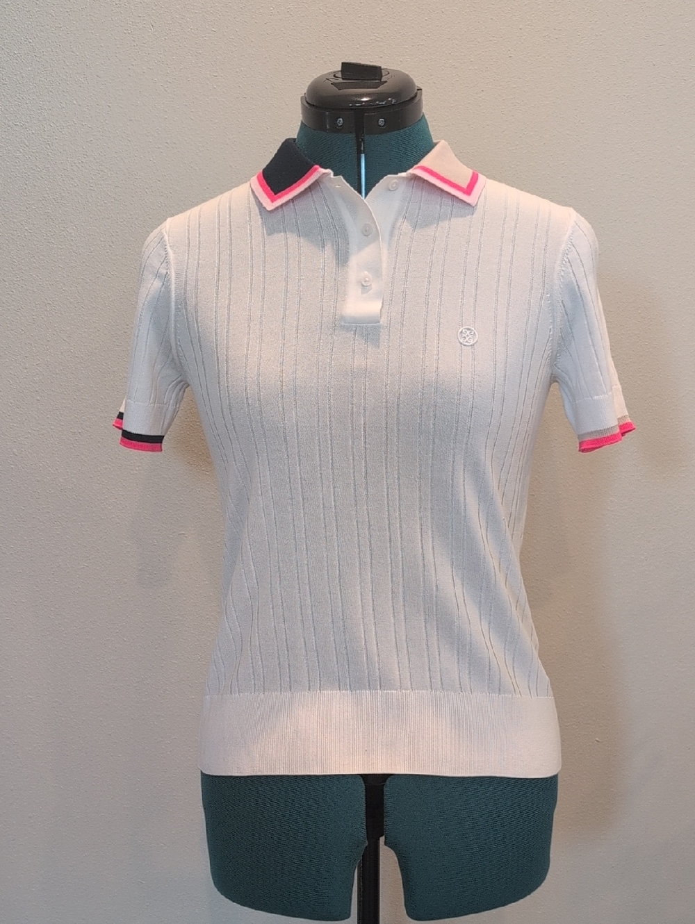 G/FORE Ribbed Knit Polo - Luxury Golf Top